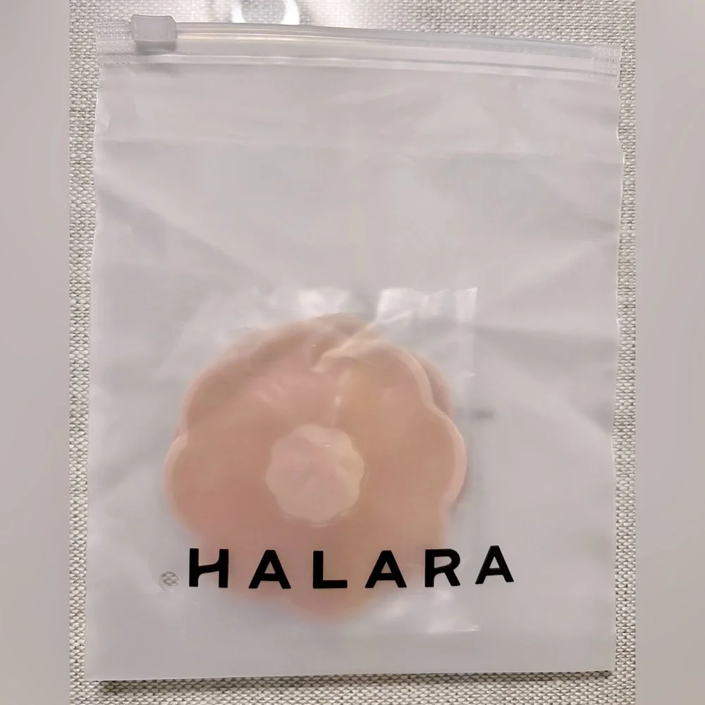 NWT Adhesive HALARA Nipple Covers Flower Pasties - Reusable, Invisible, Nude Tan - Picture 5 of 6